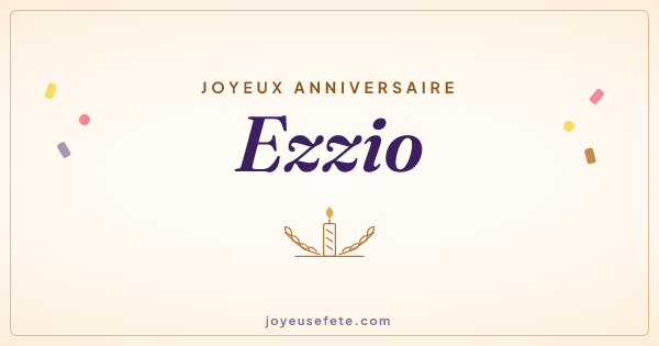 Image « Joyeux anniversaire Ezzio » au format large