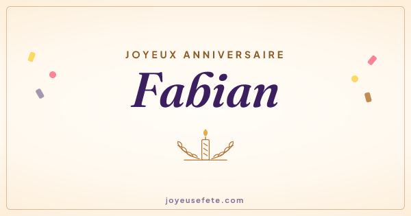 Image « Joyeux anniversaire Fabian » au format large