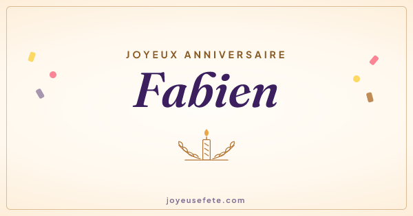 Image « Joyeux anniversaire Fabien » au format large