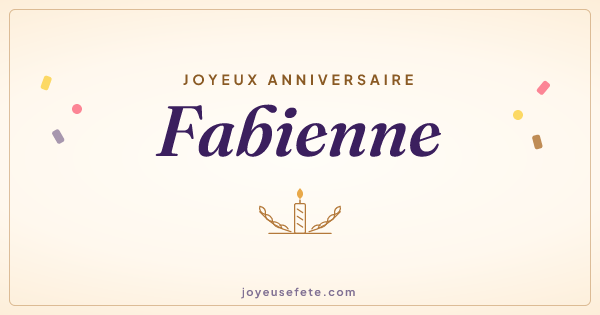 Image « Joyeux anniversaire Fabienne » au format large