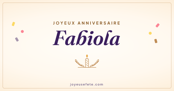 Image « Joyeux anniversaire Fabiola » au format large