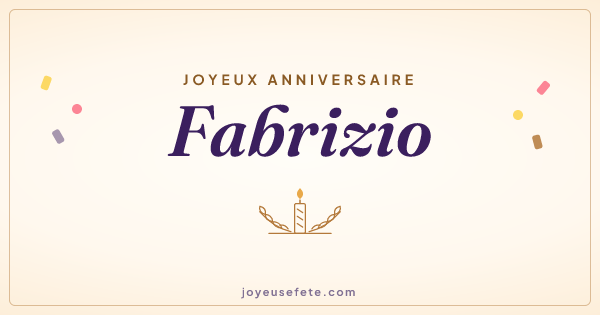 Image « Joyeux anniversaire Fabrizio » au format large