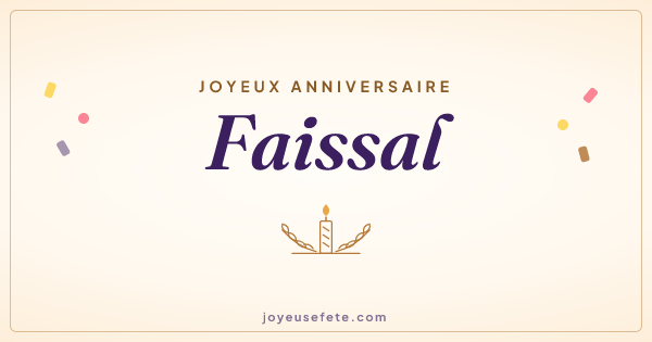 Image « Joyeux anniversaire Faissal » au format large