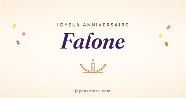 Image « Joyeux anniversaire Falone » au format large