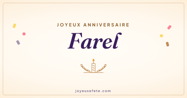 Image « Joyeux anniversaire Farel » au format large