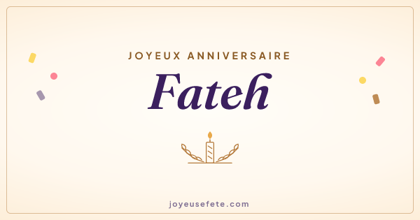 Image « Joyeux anniversaire Fateh » au format large