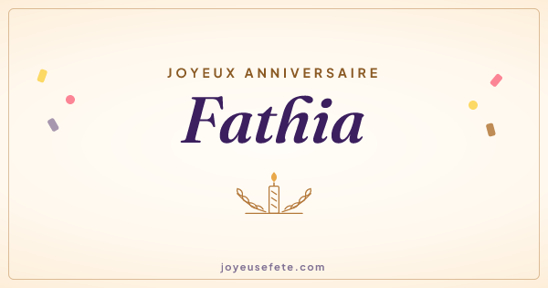 Image « Joyeux anniversaire Fathia » au format large