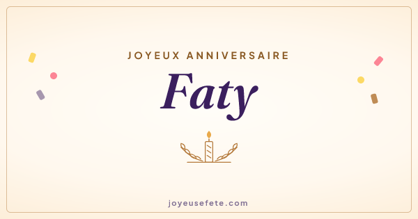 Image « Joyeux anniversaire Faty » au format large