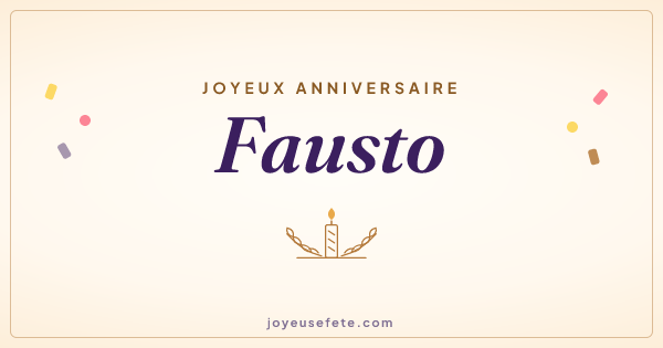 Image « Joyeux anniversaire Fausto » au format large