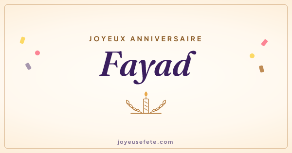 Image « Joyeux anniversaire Fayad » au format large