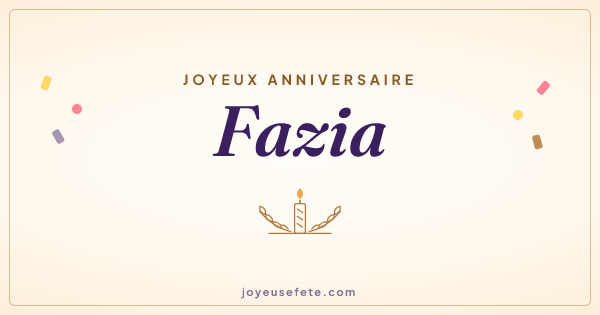 Image « Joyeux anniversaire Fazia » au format large