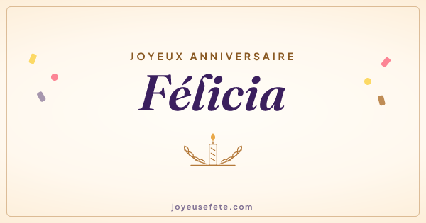 Image « Joyeux anniversaire Félicia » au format large