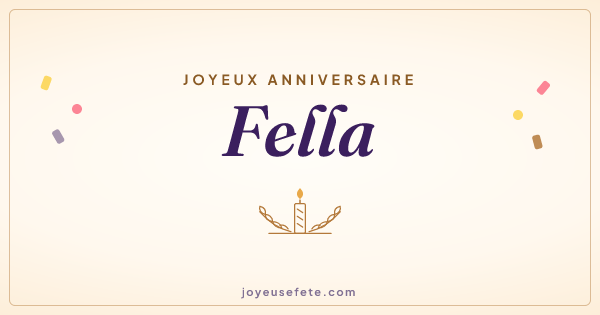 Image « Joyeux anniversaire Fella » au format large