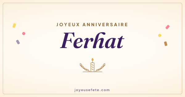 Image « Joyeux anniversaire Ferhat » au format large