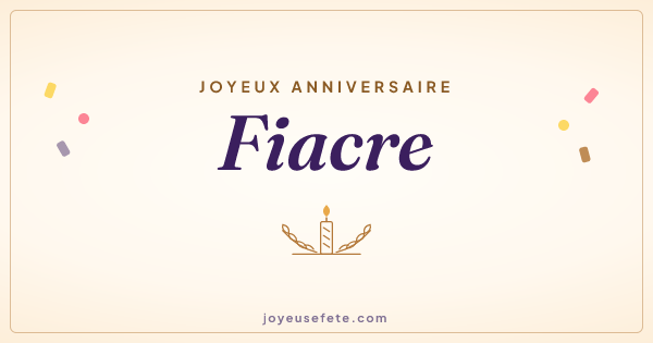 Image « Joyeux anniversaire Fiacre » au format large