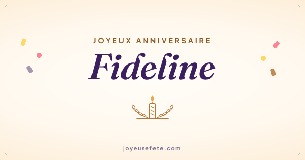 Image « Joyeux anniversaire Fideline » au format large
