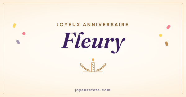 Image « Joyeux anniversaire Fleury » au format large