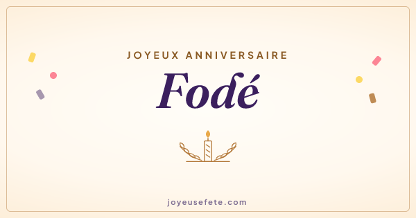 Image « Joyeux anniversaire Fodé » au format large