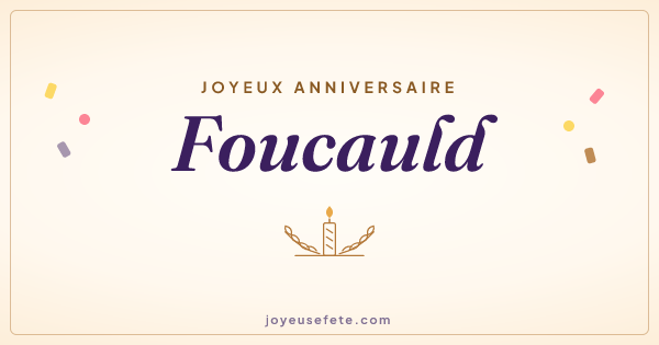 Image « Joyeux anniversaire Foucauld » au format large