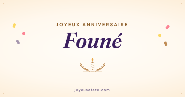 Image « Joyeux anniversaire Founé » au format large