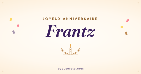 Image « Joyeux anniversaire Frantz » au format large