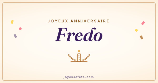 Image « Joyeux anniversaire Fredo » au format large