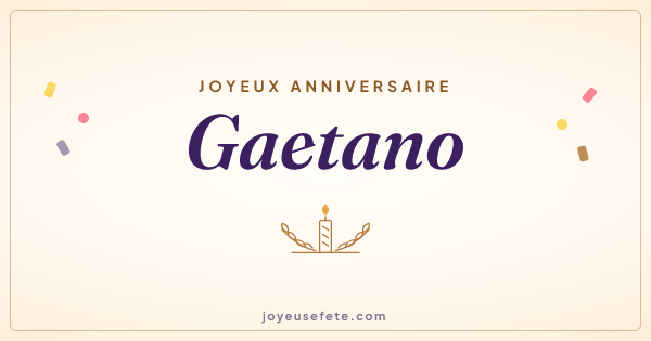 Image « Joyeux anniversaire Gaetano » au format large