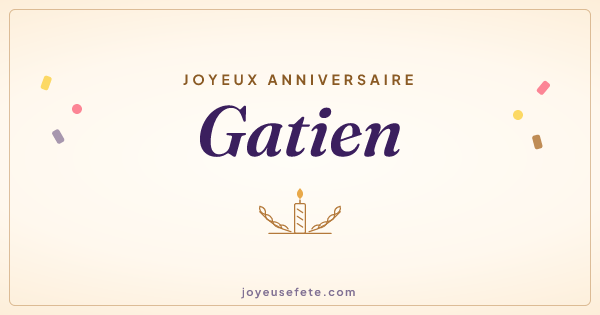 Image « Joyeux anniversaire Gatien » au format large