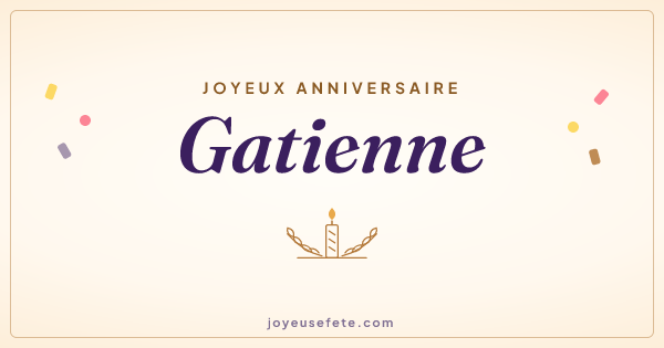Image « Joyeux anniversaire Gatienne » au format large