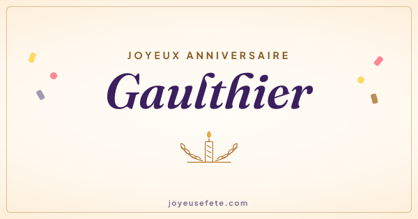 Image « Joyeux anniversaire Gaulthier » au format large