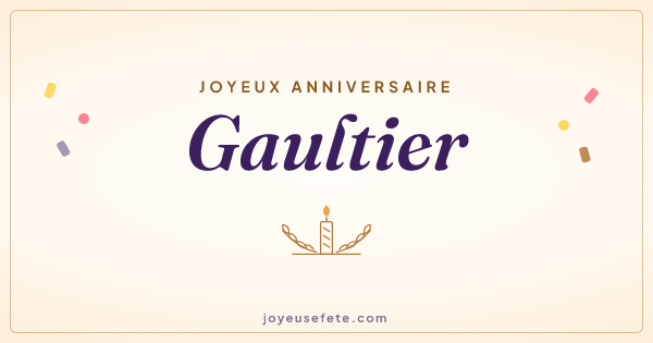 Image « Joyeux anniversaire Gaultier » au format large