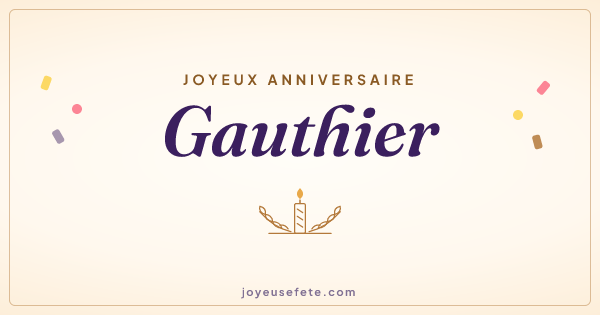 Image « Joyeux anniversaire Gauthier » au format large