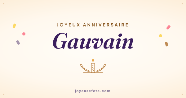 Image « Joyeux anniversaire Gauvain » au format large