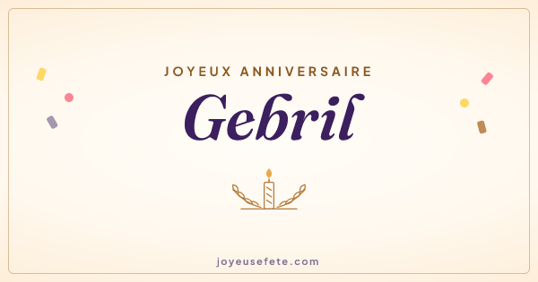 Image « Joyeux anniversaire Gebril » au format large