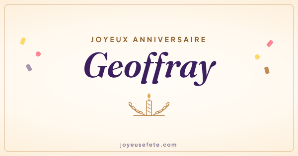 Image « Joyeux anniversaire Geoffray » au format large