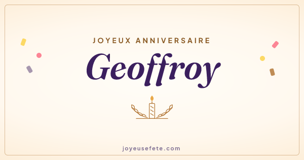 Image « Joyeux anniversaire Geoffroy » au format large