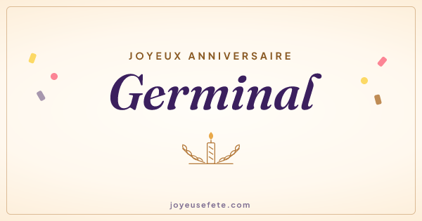 Image « Joyeux anniversaire Germinal » au format large