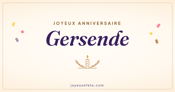 Image « Joyeux anniversaire Gersende » au format large