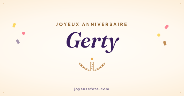 Image « Joyeux anniversaire Gerty » au format large