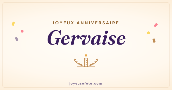 Image « Joyeux anniversaire Gervaise » au format large