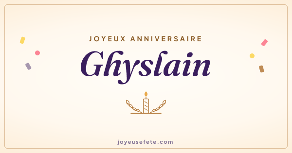 Image « Joyeux anniversaire Ghyslain » au format large