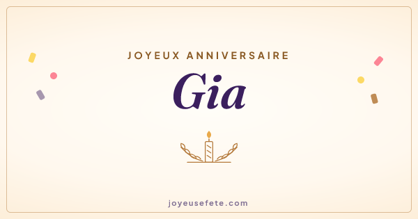 Image « Joyeux anniversaire Gia » au format large