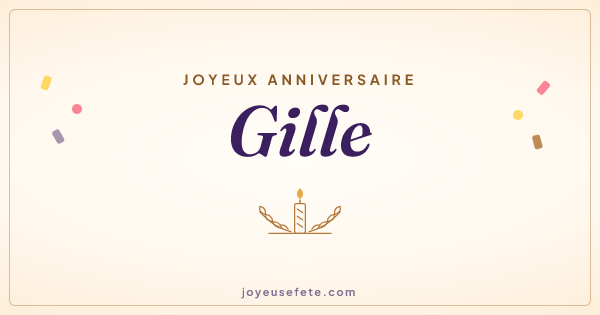 Image « Joyeux anniversaire Gille » au format large