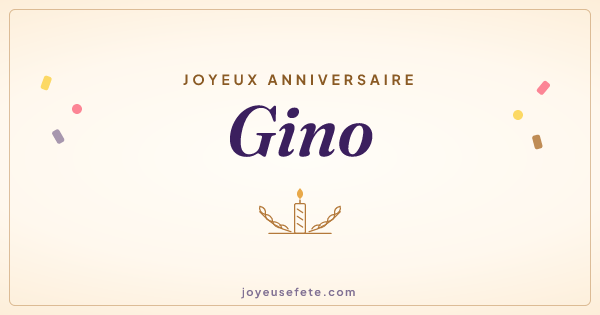 Image « Joyeux anniversaire Gino » au format large