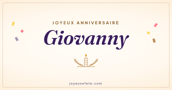 Image « Joyeux anniversaire Giovanny » au format large