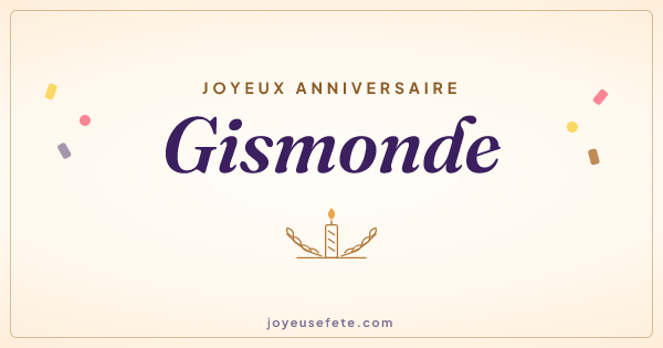 Image « Joyeux anniversaire Gismonde » au format large