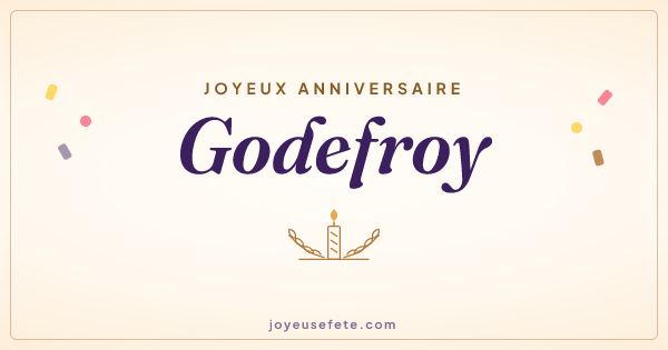 Image « Joyeux anniversaire Godefroy » au format large
