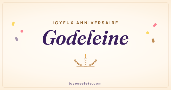 Image « Joyeux anniversaire Godeleine » au format large