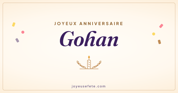 Image « Joyeux anniversaire Gohan » au format large