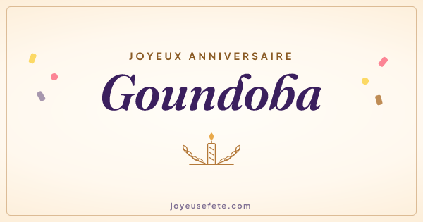 Image « Joyeux anniversaire Goundoba » au format large